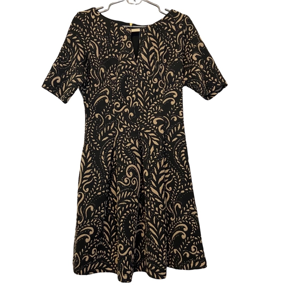Gabby Skye Sleeved Fit and Flare Dress